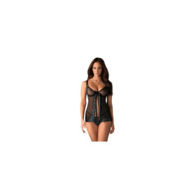 Amanta Babydoll - Noir et Turquoise